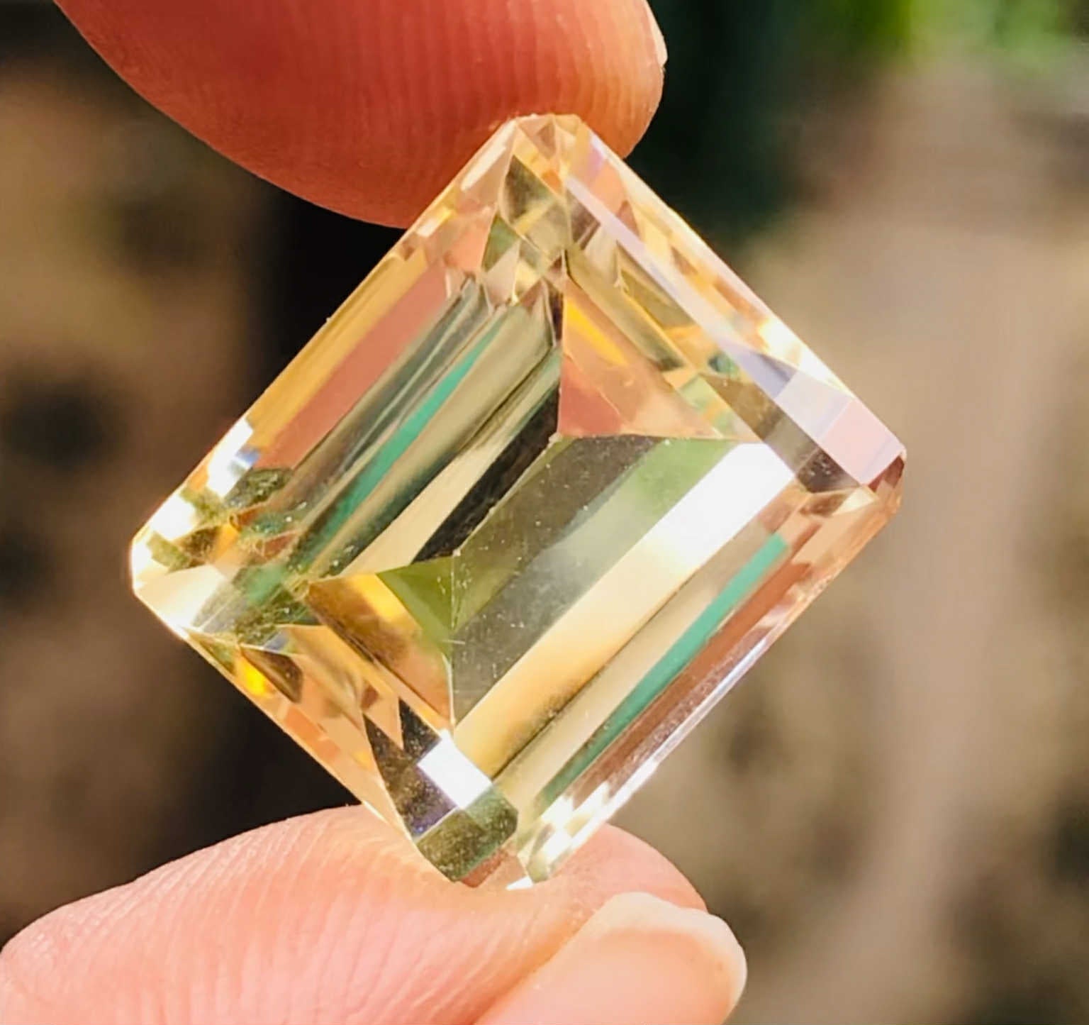 Best 14.00 Cts Genuine Citrine Faceted Loose Gemstone