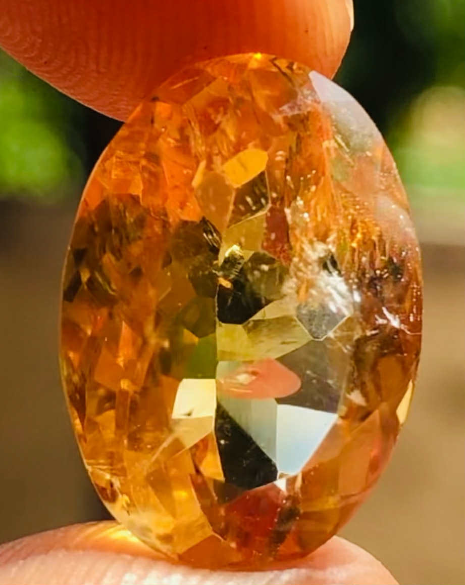 Amazing 12.00 Cts Genuine Citrine Faceted Loose Gemstone