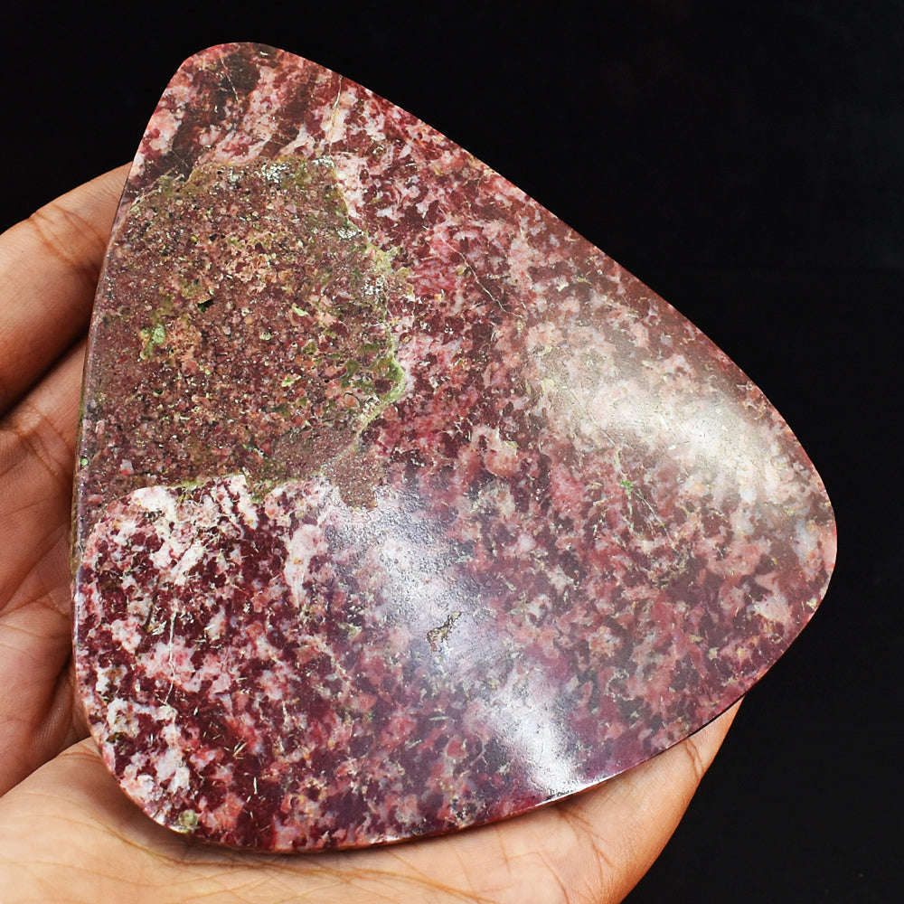 gemsmore:Exclusive 2420.00 Cts Garden Jasper Hand Carved Crystal Healing Cabochon- Huge Size