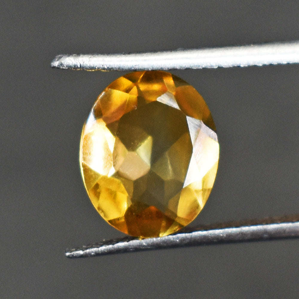 gemsmore:2 Cts Genuine Citrine Faceted Gemstone
