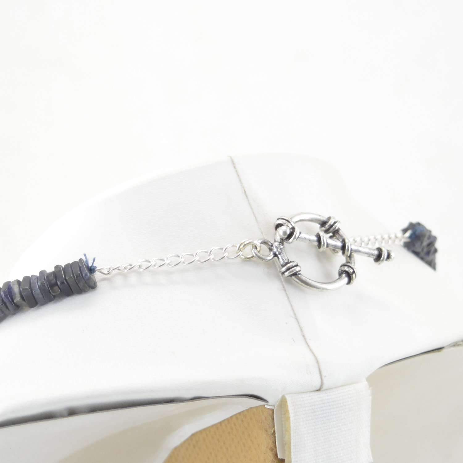 gemsmore:2 Strand Blue Tanzanite Necklace Natural Unheated Beads - Amazing