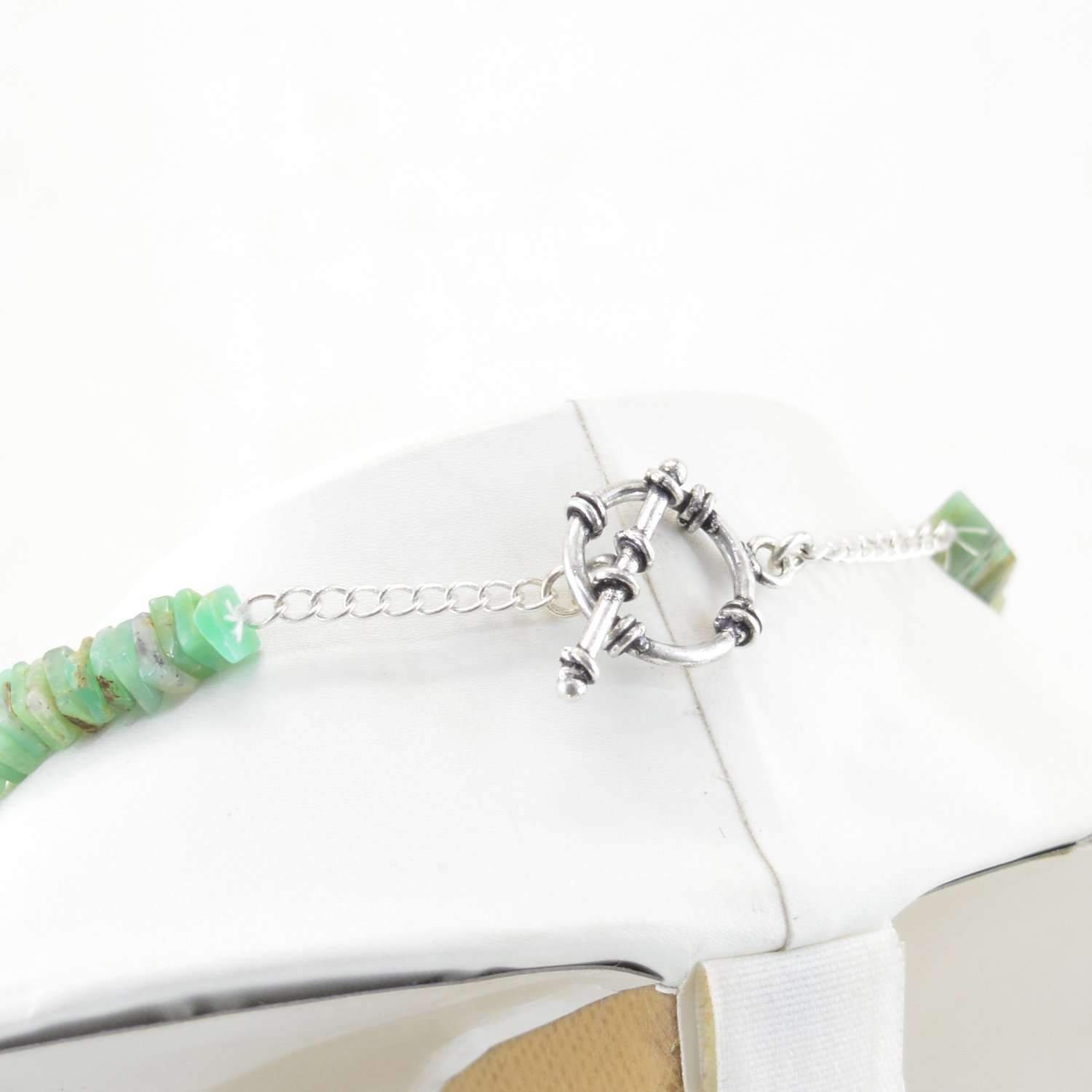 gemsmore:2 Strand Peruvian Opal Necklace Natural Untreated Beads - Wholesale Price