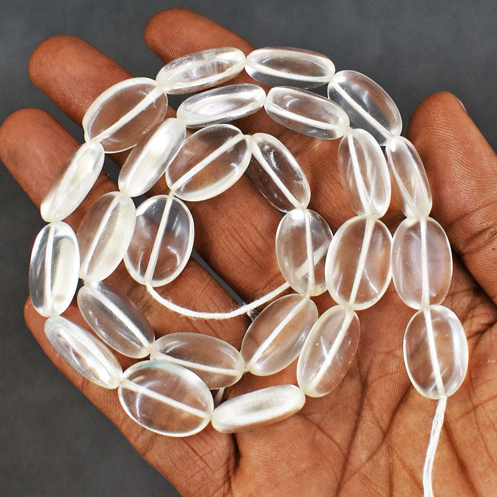 gemsmore:298 Carats 18 Inches Genuine Selenite Beads Strand