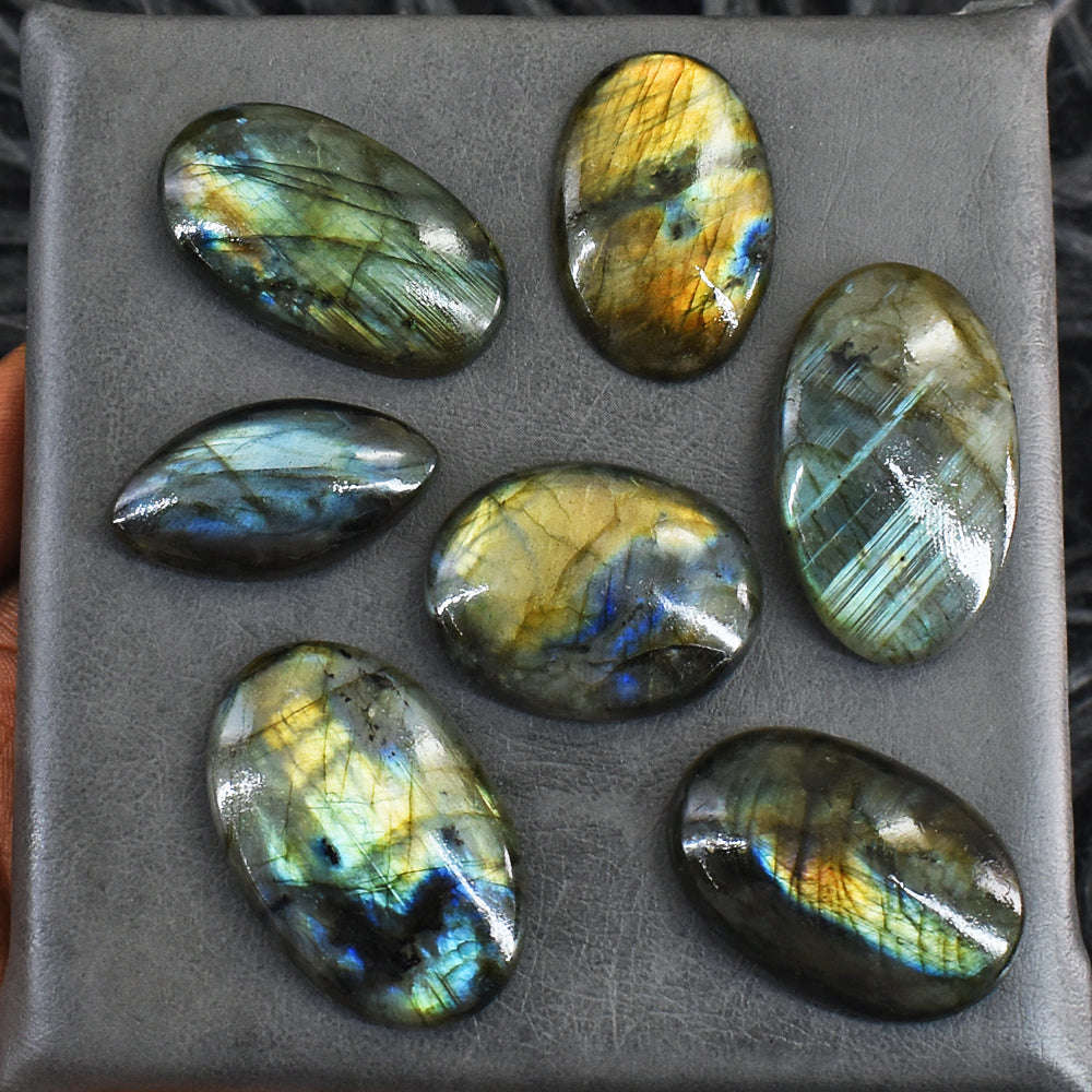 gemsmore:329 Carats  Genuine Amazing Flash Labradorite Gem Lot