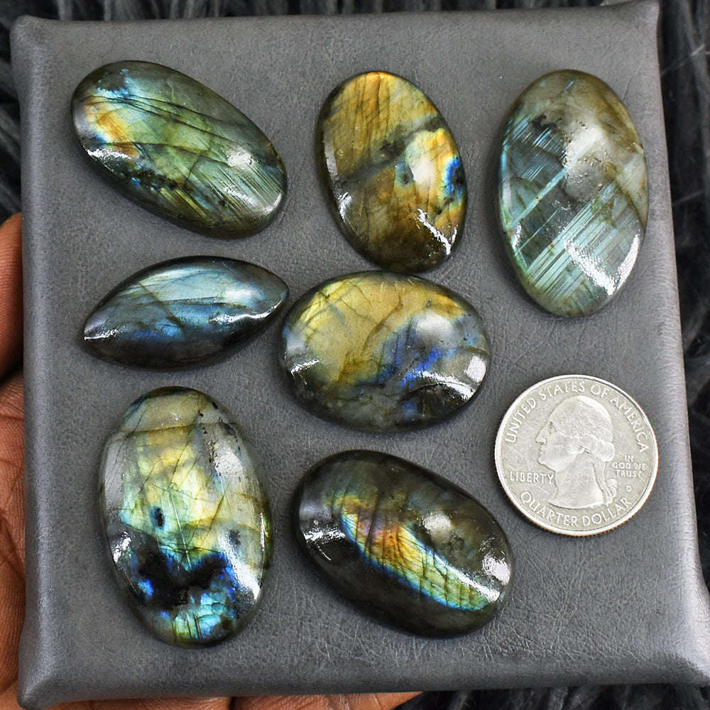 gemsmore:329 Carats  Genuine Amazing Flash Labradorite Gem Lot