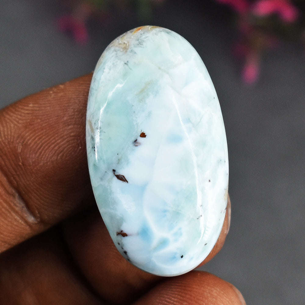 gemsmore:35 Carats  Genuine Larimar Gemstone