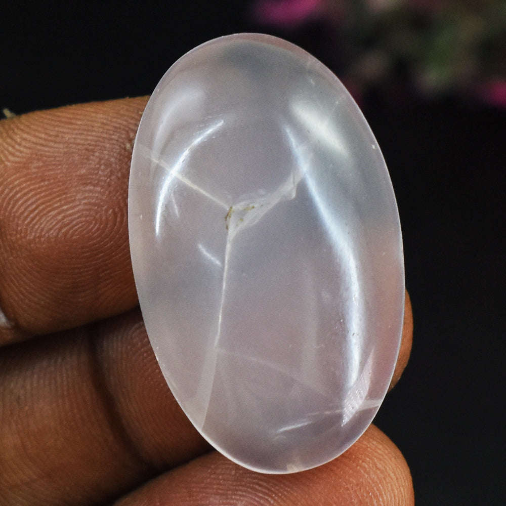 gemsmore:36 Cts Genuine Pink Rose Quartz Gemstone