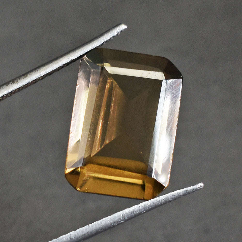 gemsmore:Amazing 12 Carats  Genuine Smoky Quartz Gemstone