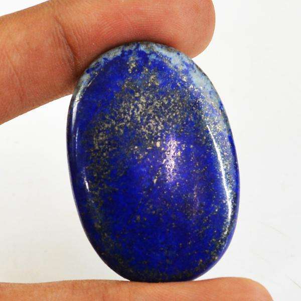 gemsmore:Amazing Blue Lapis Lazuli Oval Shape Untreated Loose Gemstone