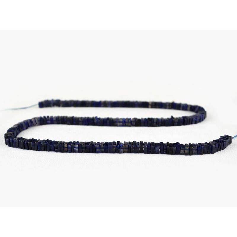 gemsmore:Amazing Blue Tanzanite Drilled Beads Strand Natural Untreated