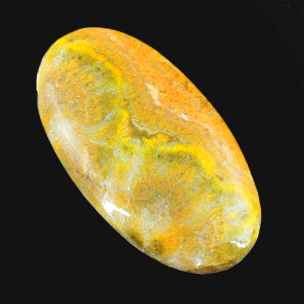 gemsmore:Amazing Bumble Bee Jasper Oval Shape Untreated Loose Gemstone