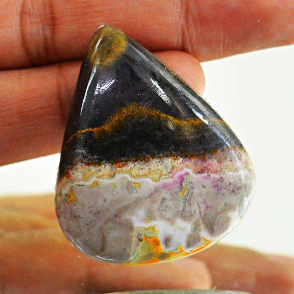 gemsmore:Amazing Bumble Bee Jasper Pear Shape Untreated Loose Gemstone