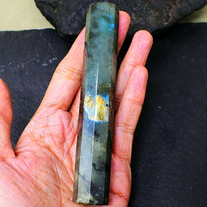 gemsmore:Amazing Flash Labradorite Healing Wand