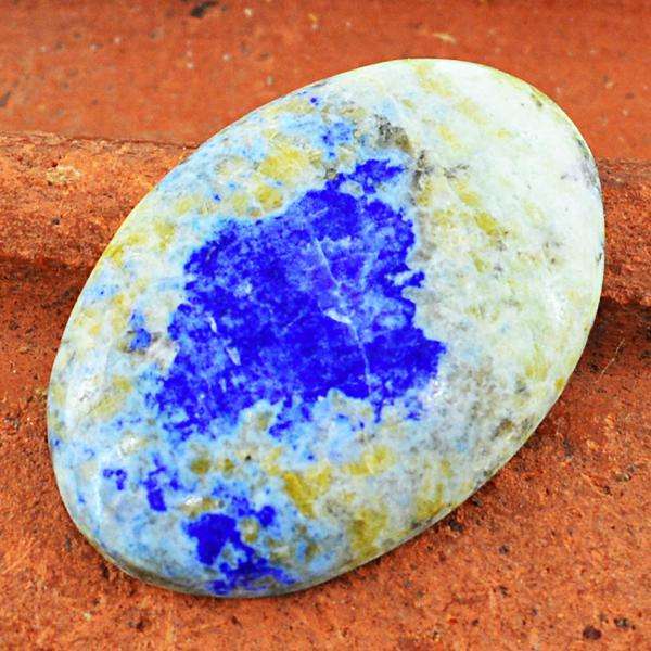 gemsmore:Amazing Genuine Blue Lapis Lazuli Oval Shape Loose Gemstone