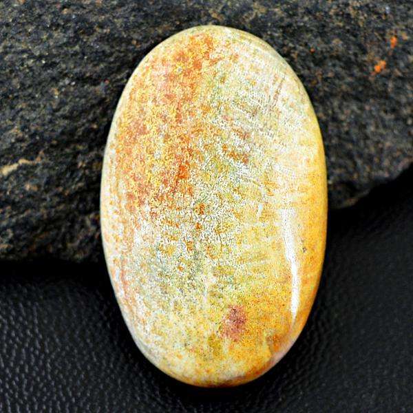 gemsmore:Amazing Genuine Coral Fossil Oval Shape Untreated Loose Gemstone