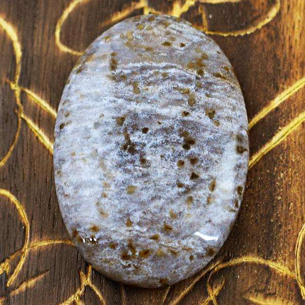 gemsmore:Amazing Genuine Oval Shape Ocean Jasper Untreated Loose Gemstone