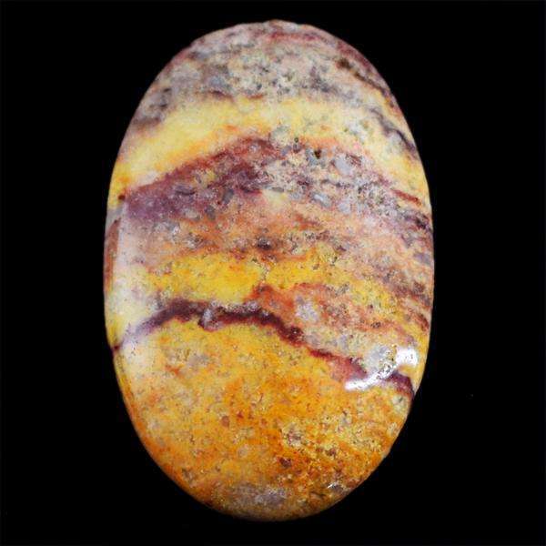gemsmore:Amazing Genuine Oval Shape Ocean Jasper Untreated Loose Gemstone
