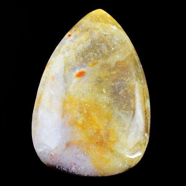 gemsmore:Amazing Genuine Pear Shape Ocean Jasper Untreated Loose Gemstone