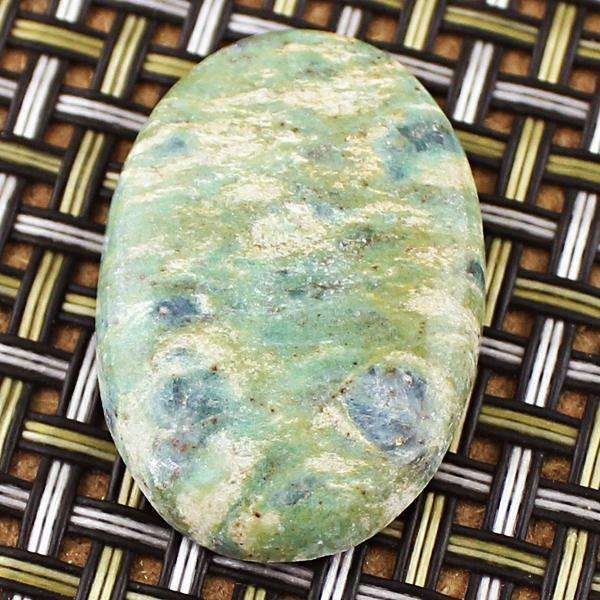 gemsmore:Amazing Genuine Ruby Zoisite Oval Shape Loose Gemstone