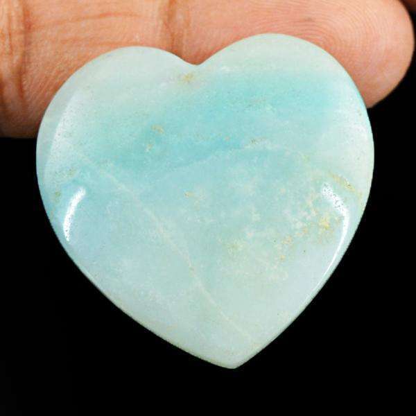 gemsmore:Amazing Green Aventurine Heart Shape Untreated Loose Gemstone
