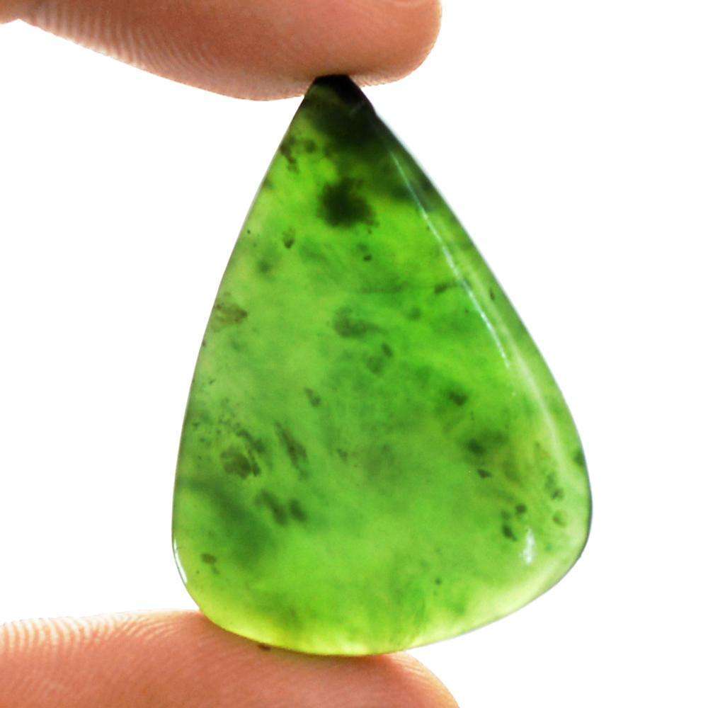gemsmore:Amazing Green Aventurine Pear Shape Untreated Loose Gemstone