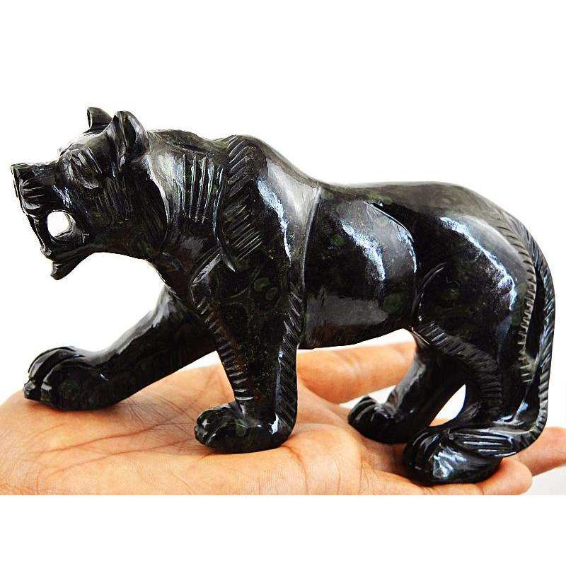 gemsmore:Amazing Kambaba Jasper Hand Carved Lion