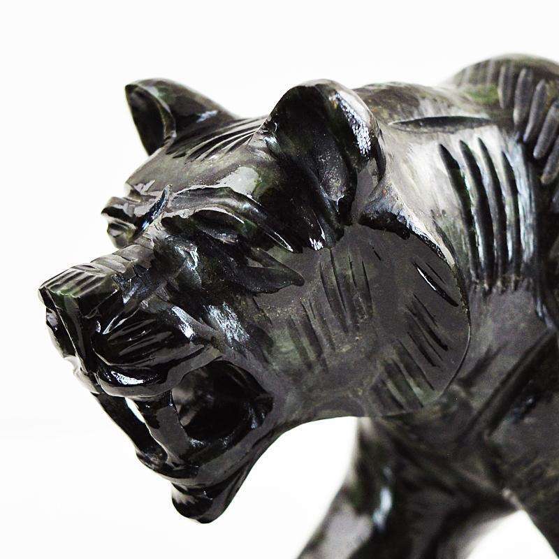 gemsmore:Amazing Kambaba Jasper Hand Carved Lion