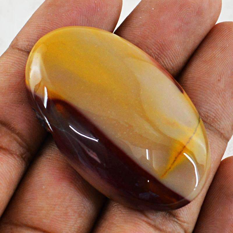 gemsmore:Amazing Mookaite Gemstone Natural Oval Shape