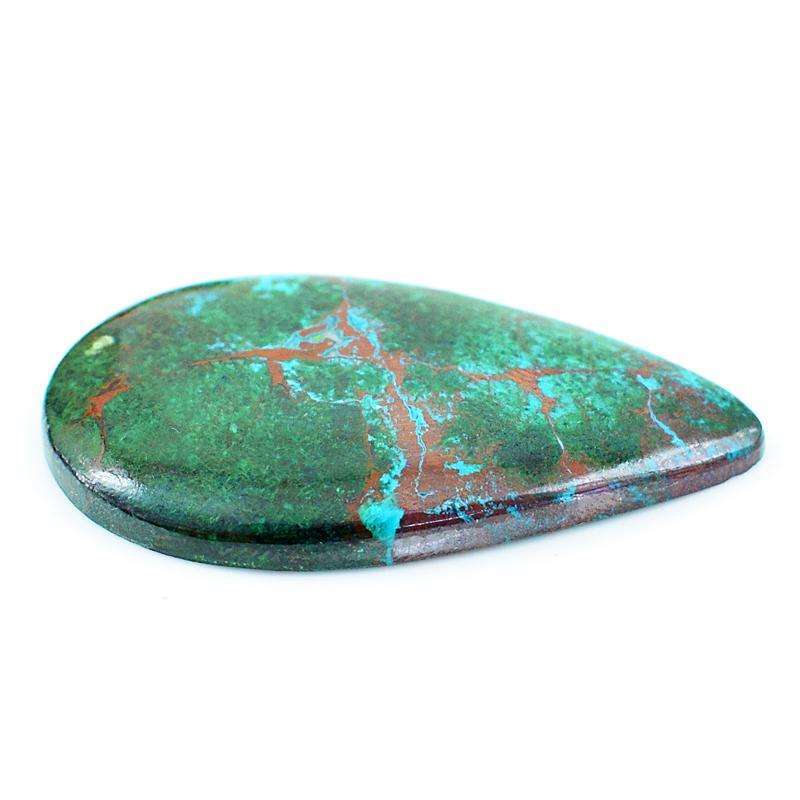 gemsmore:Amazing Natural Azurite Pear Shape Loose Gemstone
