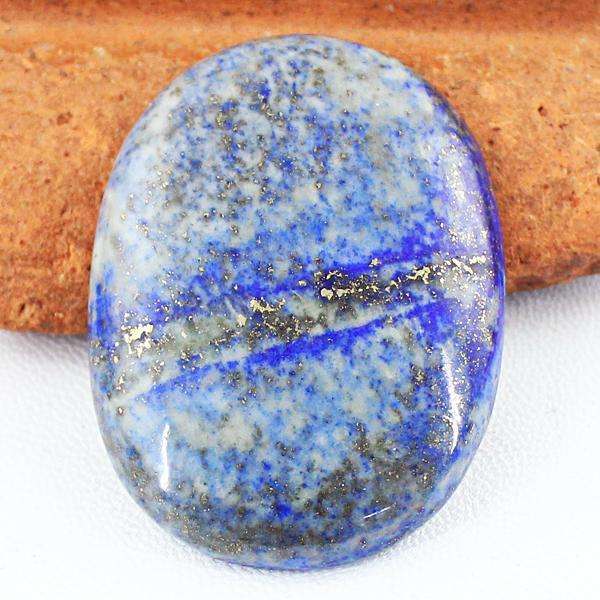 gemsmore:Amazing Natural Blue Lapis Lazuli Oval Shape Loose Gemstone