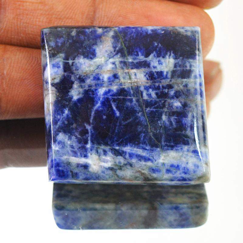 gemsmore:Amazing Natural Blue Sodalite Loose Gemstone