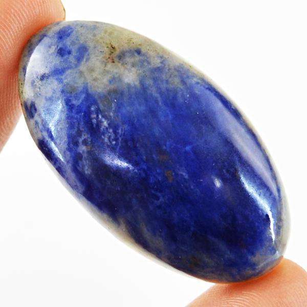 gemsmore:Amazing Natural Blue Sodalite Oval Shape Loose Gemstone