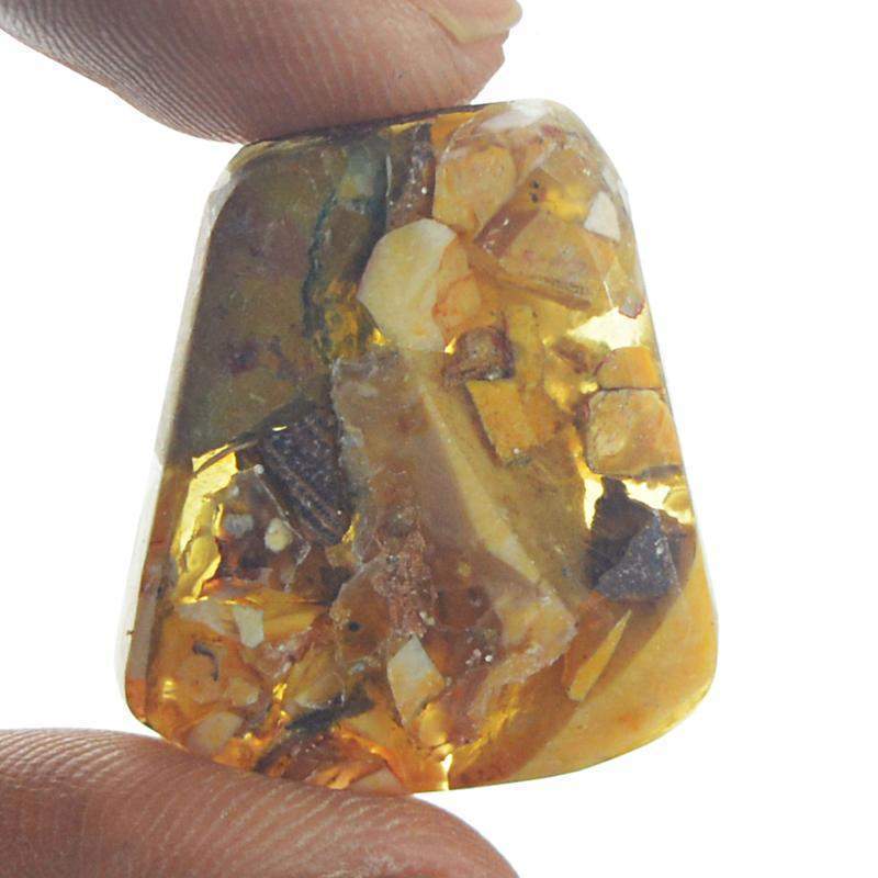 gemsmore:Amazing Natural Brecciated Mookaite Untreated Loose Gemstone