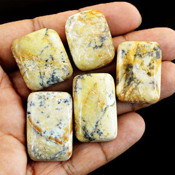 gemsmore:Amazing Natural Dendrite Opal Untreated loose Gemstone Lot