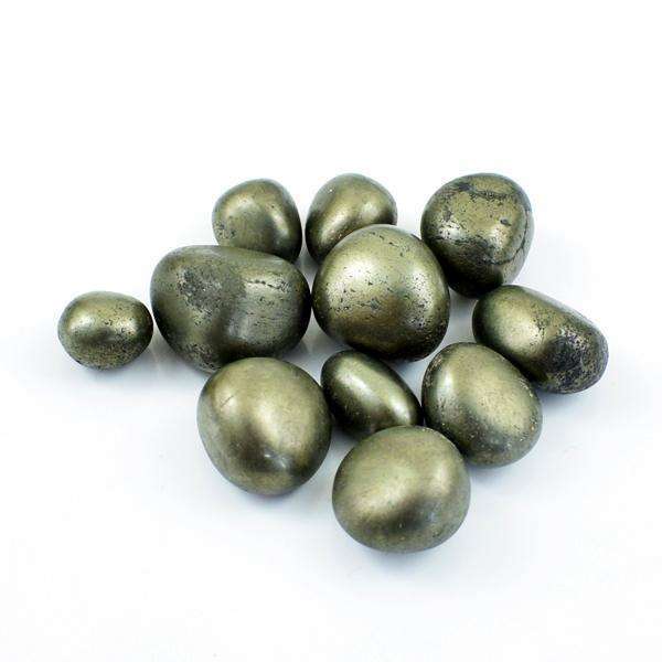 gemsmore:Amazing Natural Golden Pyrite Beads Lot