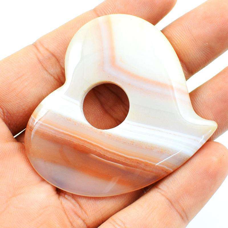 gemsmore:Amazing Natural Heart Shape Fancy Onyx Loose Gemstone