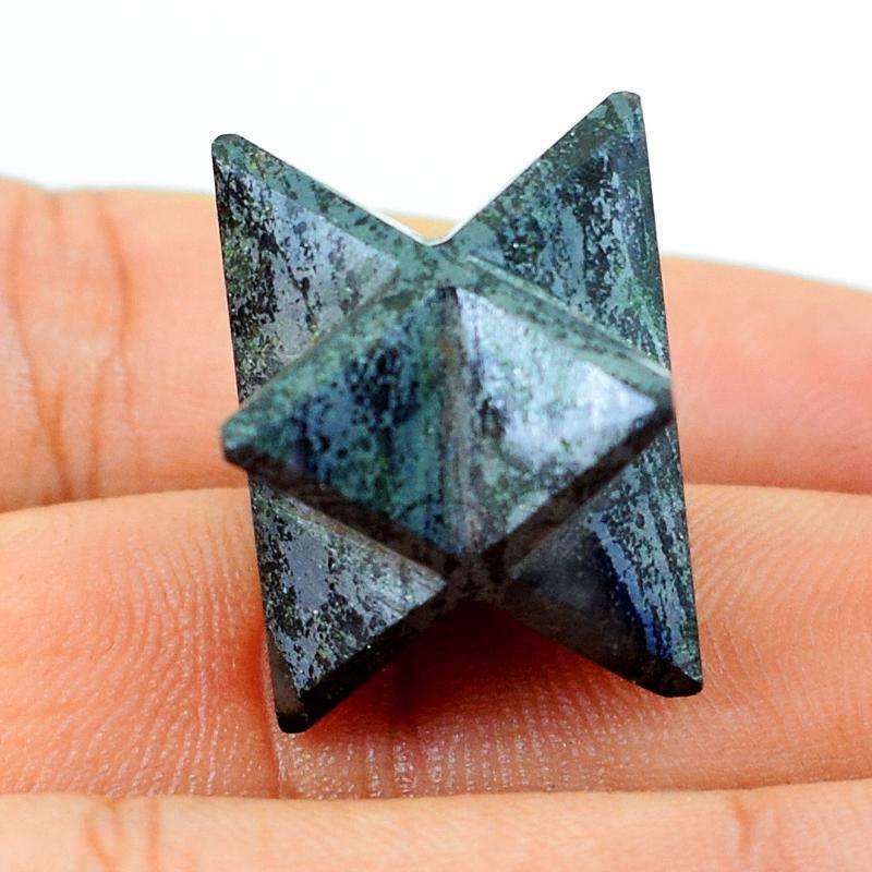gemsmore:Amazing Natural Hematite Healing Merkaba