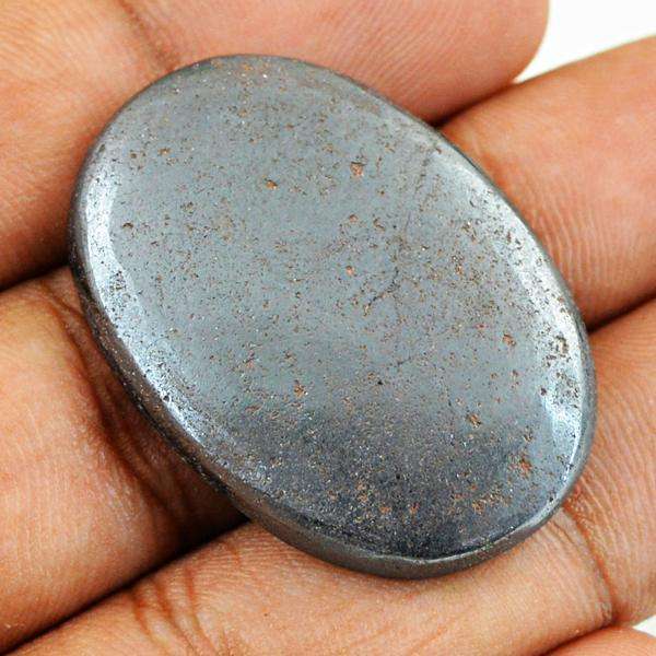 gemsmore:Amazing Natural Hematite Oval Shape Untreated Loose Gemstone