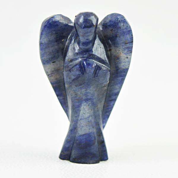 gemsmore:Amazing Natural Iolite Carved Healing Angel Gemstone