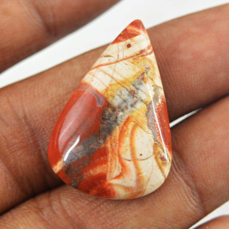 gemsmore:Amazing Natural Mookaite Pear Shape Loose Gemstone