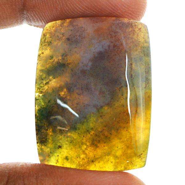 gemsmore:Amazing Natural Moss Agate Untreated Loose Gemstone