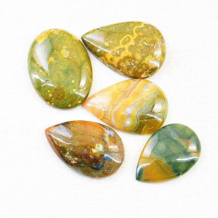 gemsmore:Amazing Natural Ocean Jasper Untreated Loose Gemstone Lot
