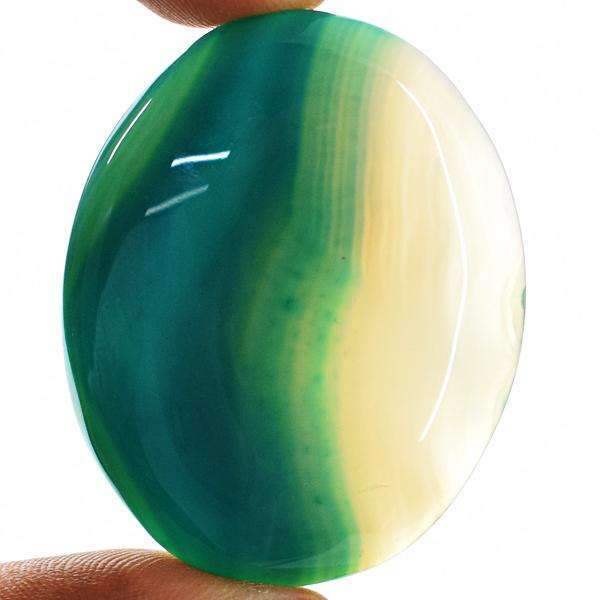 gemsmore:Amazing Natural Onyx Oval Shape Untreated Loose Gemstone