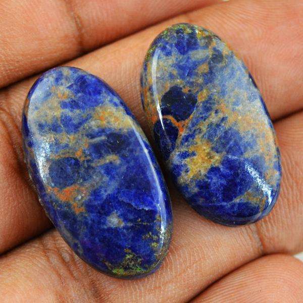 gemsmore:Amazing Natural Oval Shape Blue Sodalite Untreated Loose Gemstone Lot