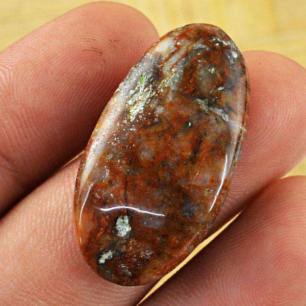 gemsmore:Amazing Natural Oval Shape Ocean Jasper Untreated Loose Gemstone