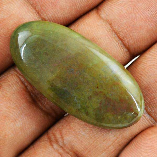 gemsmore:Amazing Natural Oval Shape Polygram Jasper Untreated Loose Gemstone