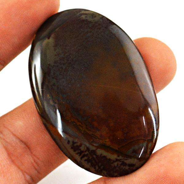 gemsmore:Amazing Natural Oval Shape Polygram Jasper Untreated Loose Gemstone