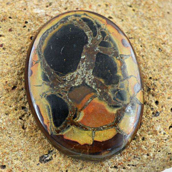 gemsmore:Amazing Natural Oval Shape Septarian Agate Untreated Loose Gemstone