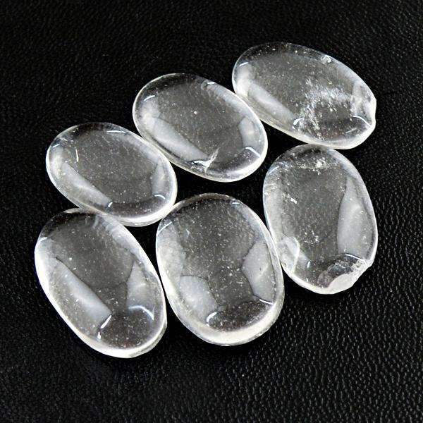 gemsmore:Amazing Natural Oval Shape White Quartz Untreated Loose Gemstone Lot