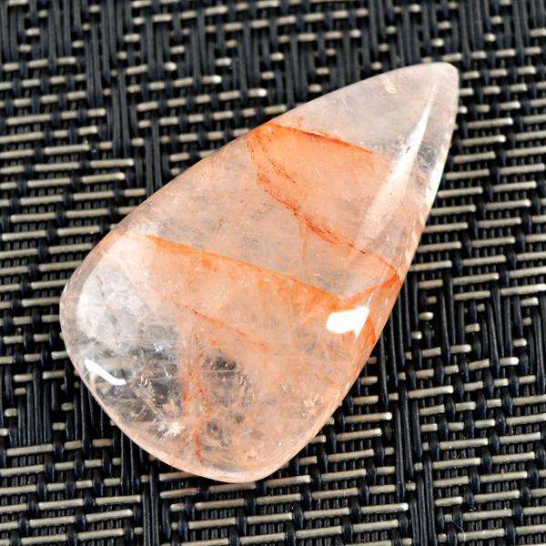 gemsmore:Amazing Natural Pear Shape Cherry Quartz Untreated Loose Gemstone